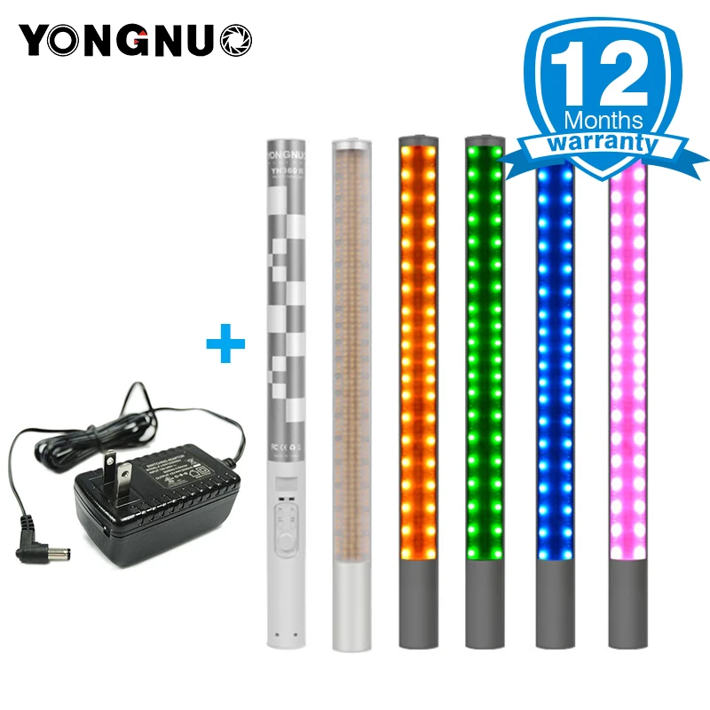 YONGNUO YN360 II Ручной ICE Stick светодиодный видео свет встроенный 18650 литиевая батарея 3200