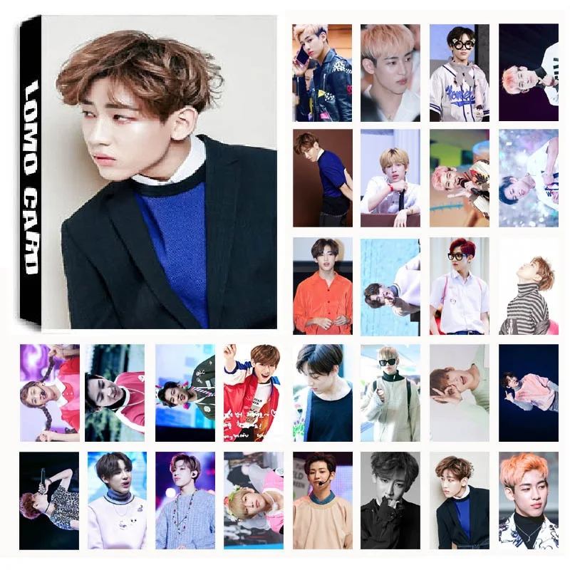 Новинка 30 шт./компл. KPOP GOT7 BAMBAM одиночный альбом HD фото карта ПВХ карты самодельные