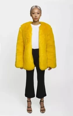 

New Style High-end Fashion Women Faux Fur Coat 17S7