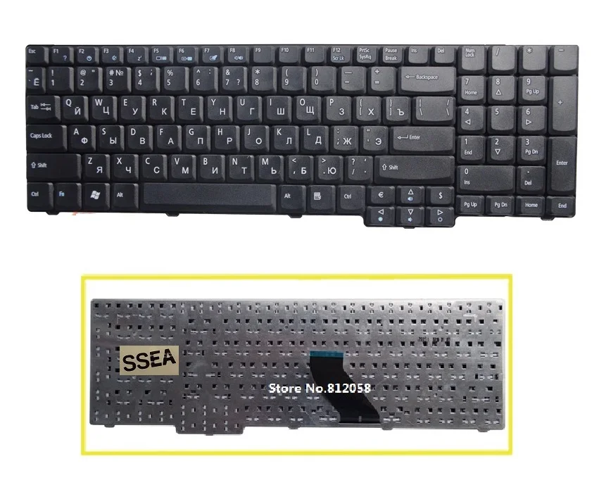 SSEA New Russian keyboard for ACER Aspire 6530 6930 7530 7730 7730G 8920 8920G 6530G 8930G 8930 7730Z 9920G 9920 RU | Компьютеры и