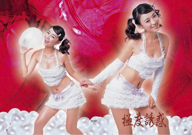 

wholesale sexy lingerie White Underwear Lace nightwear dress Sleepwear JD6215