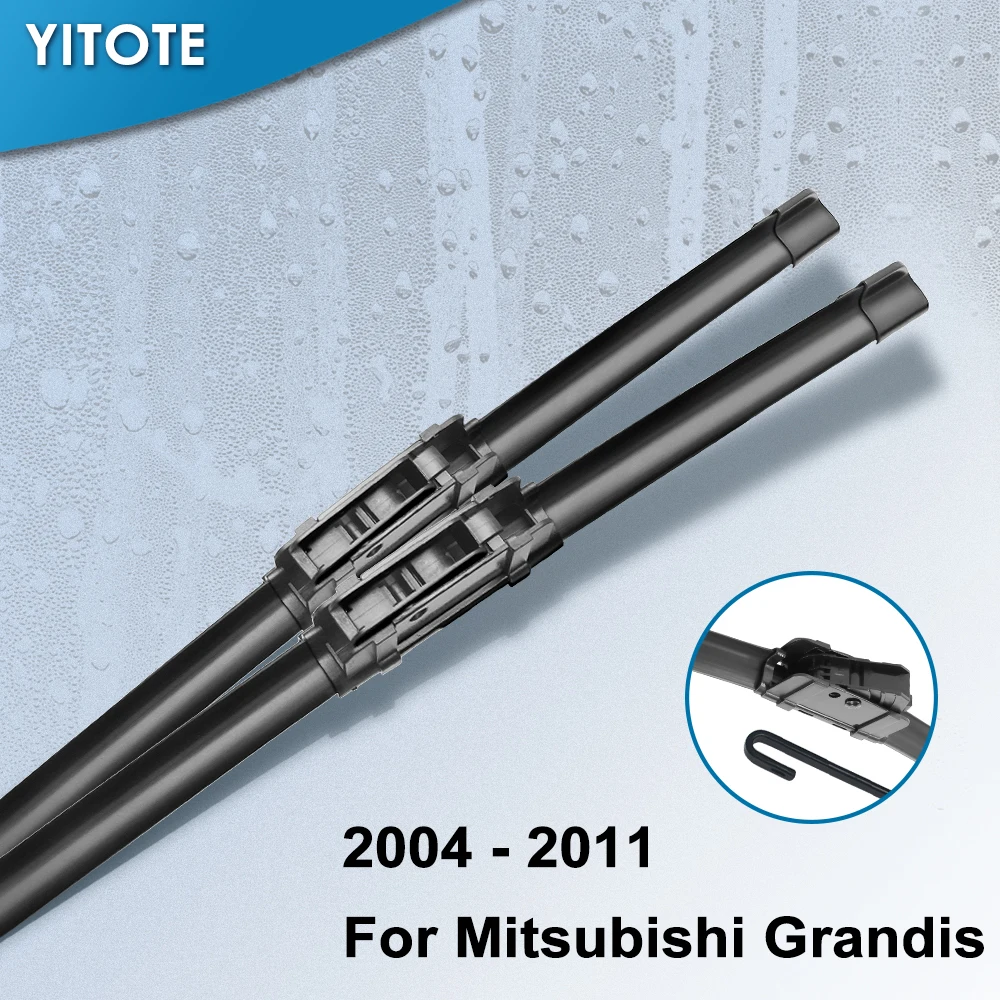 Щетки стеклоочистителя YITOTE для Mitsubishi Grandis Fit Heavy Duty Hook Arm 2004 2005 2006 2007 2008 2009 2010