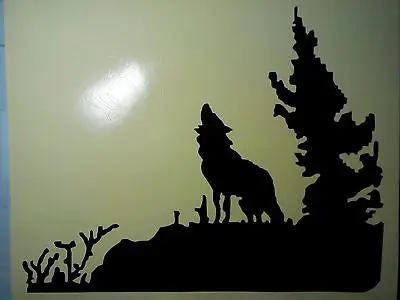 NetCat/Волчья воющая кожа/водонепроницаемая/наклейка на окно автомобиля/не