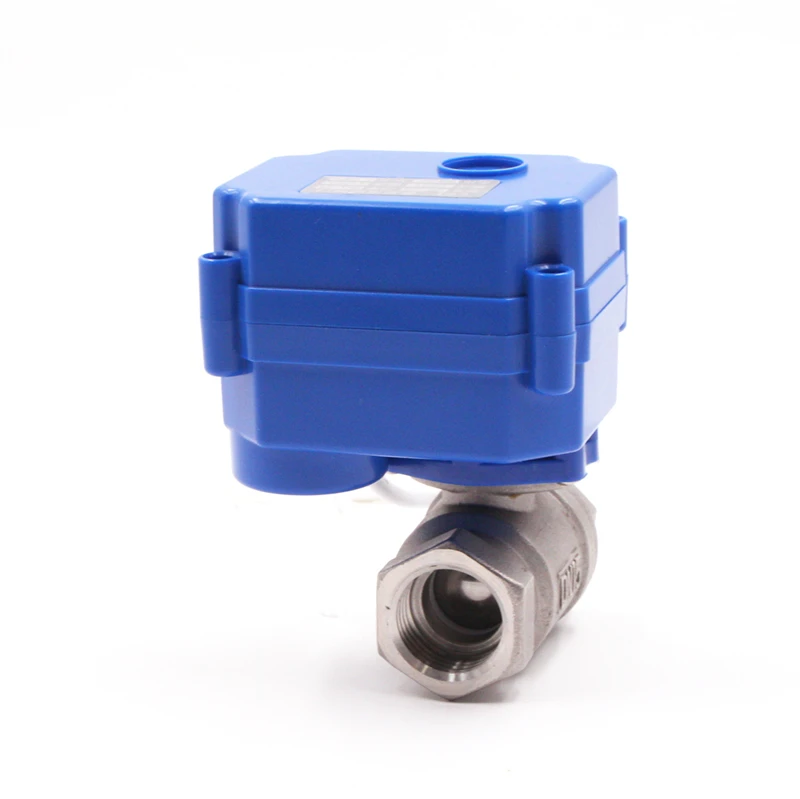 Ss304/316 bsp/npt двухсторонний мини Электропривод с шаровым клапаном для системы