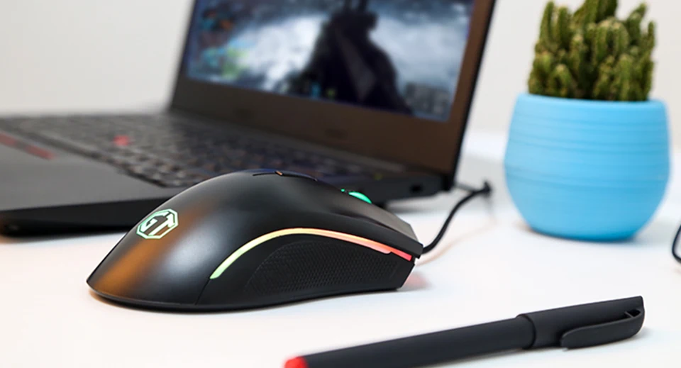 Delux M625 PMW3325 сенсорная Проводная оптическая игровая мышь 7 программируемых кнопок мыши с RGB светильник для геймеров для электронных видов спорта для ПК и ноутбука