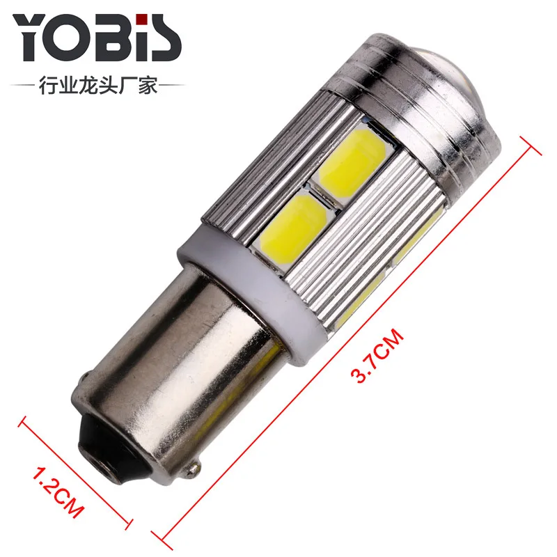 50 шт T11 T4W 233 BA9S 5630 5730 SMD 10 светодиодный купола Светодиодная Лампочка для парковки