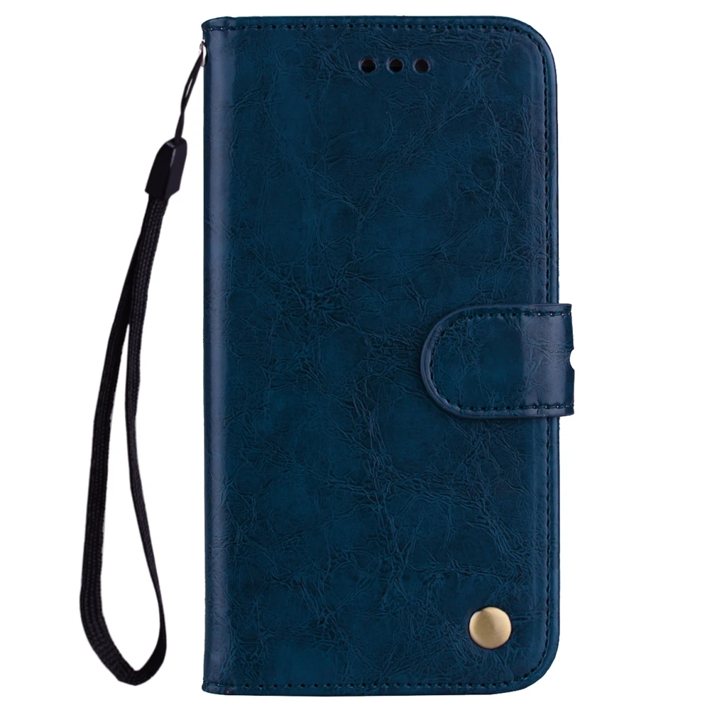 Винтажный кожаный флип-чехол для Huawei Y3 Y5 Y6 2017 Y7 Prime 2018 Y9 2019 защитный мягкий чехол