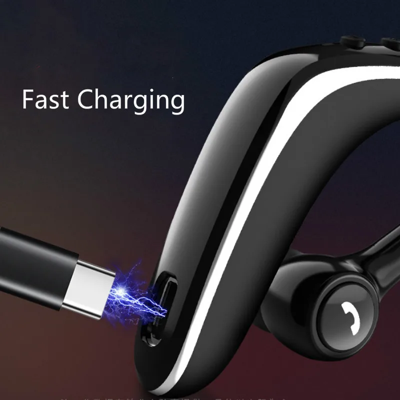 Комплект из 2 предметов, bluetooth-гарнитура 5,0, беспроводные наушники, супер долгий режим ожидания, наушник с микрофоном, устойчивое к поту, шумоподавление, свободные руки