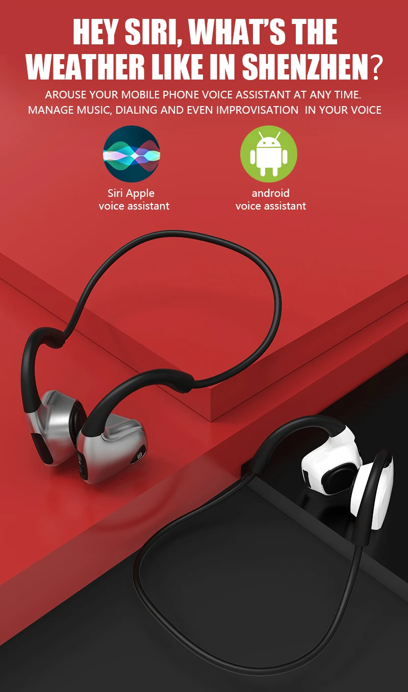 Bluetooth 5,0 оригинальные наушники с костной проводимостью r9, Беспроводные спортивные наушники, гарнитура с громкой связью, поддержка, Прямая поставка