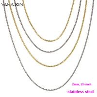vanaxin kinds of chain high quality stainless steel chain for matching brass rope francos chain men gift