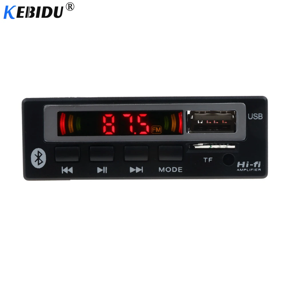 Kebidu USB 3 5 мм AUX Bluetooth V5.0 Mp3 декодер плата модуль FM радио беспроводной приемник MP3