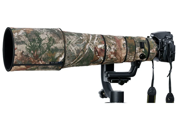 ROLANPRO камуфляжная одежда для объектива Nikkor Nikon AF S 500 мм f/4G ED VR (I и II) Защитная крышка