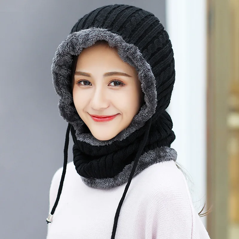 Зимняя шерстяная вязаная шапка бини мужской шарф Skullies Beanies Зимние шапки для мужчин и женщин шапки Gorras Bonnet маска брендовые шапки