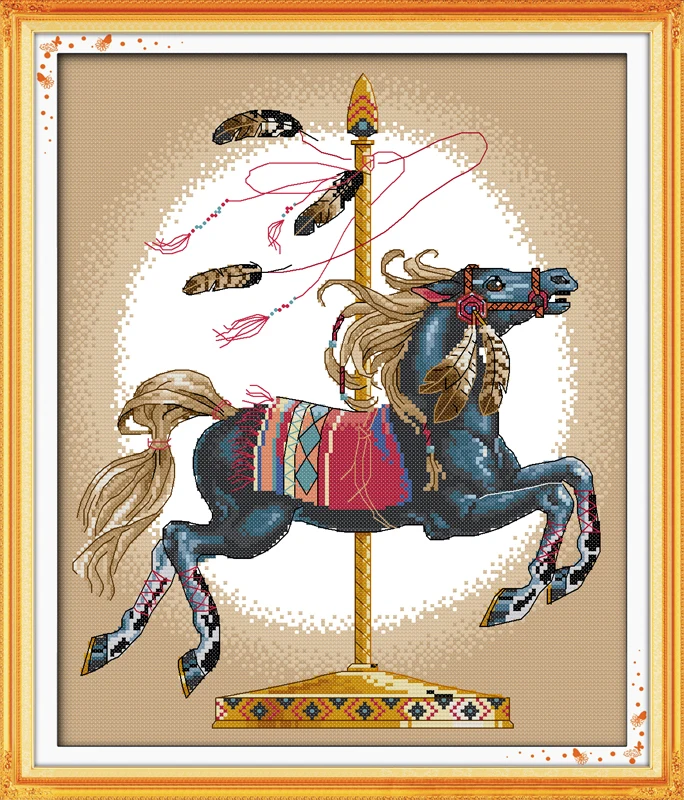 Набор для вышивки крестиком Joy Sunday D159 D173 D224 D244 D245|horse cross stitch kits|cross kitshorse |