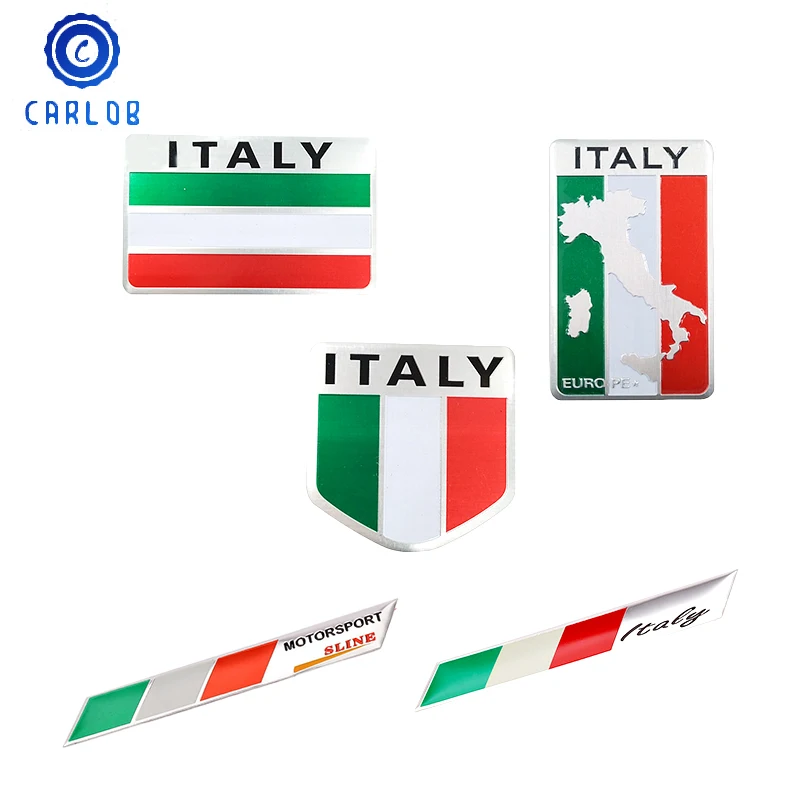 CARLOB итальянский флаг Стайлинг автомобиля мотоциклетная наклейка 3D