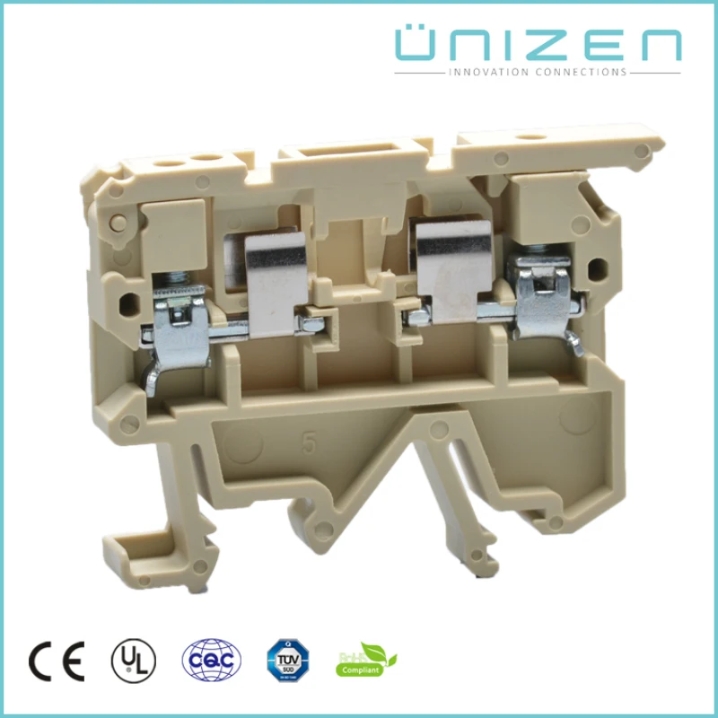 UNIZEN 30 шт. JUT2-4RD соединители на din-рейке предохранитель провода Клеммная колодка