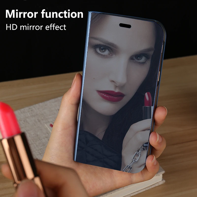 Смарт ясно mi rror вид Чехол для Redmi 4X5 плюс Note3 4 5A чехол Xiaomi 8 se 6 6x раскладные чехлы