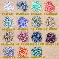 10000pcs 3mm half round multicolored pearl bead for sewing uv epoxy filler resin jewelry making craft nail art accessories