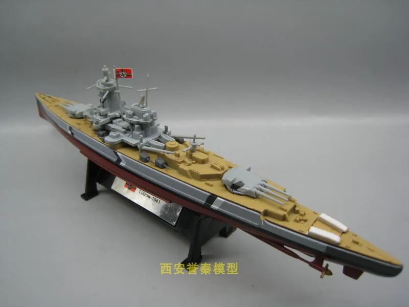 Модель военной игрушки AMER масштаб 1/1000 боевой корабль Lutzow 1941 литая металлическая