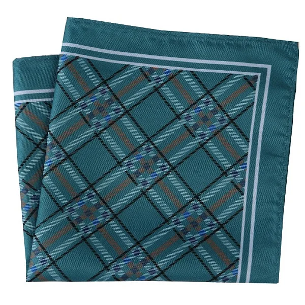 DPH055 Pocket Square Портной Смит Новое поступление большой размер костюм платок Печать Мягкий носовой платок для мужчин полотенце для сундуков круг волна цветочный плед носовой платок - Цвет: DPH055 Pocket Square