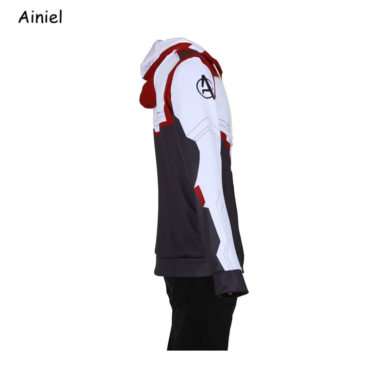 Квантовая Толстовка Endgame куртка с изображением супергероев Капитана Америка