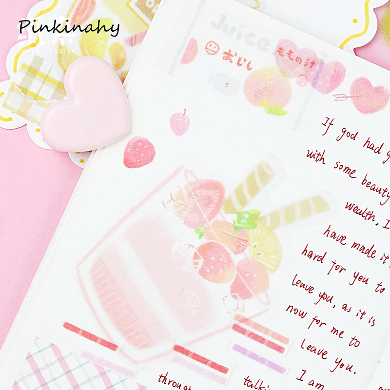 Творческий Memopad японский десерт еда напитки Канцтовары Kawaii Липкие заметки