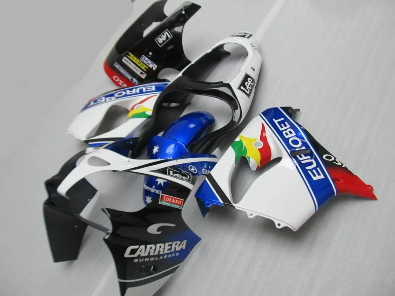 Форма под давлением для мотоцикла KAWASAKI Ninja ZX9R 00 01 ZX 9R 2000 2001 zx9r ABS белый красочный