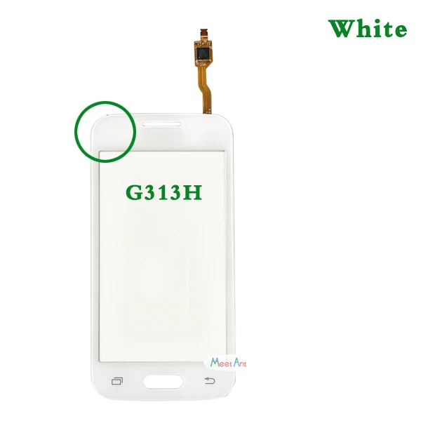 G313H White Для samsung Galaxy DUOS Ace 4 G313 G313F G313H или G316 G316H G316F сенсорный экран дигитайзер сенсор внешняя стеклянная панель объектива - Цвет: G313H White
