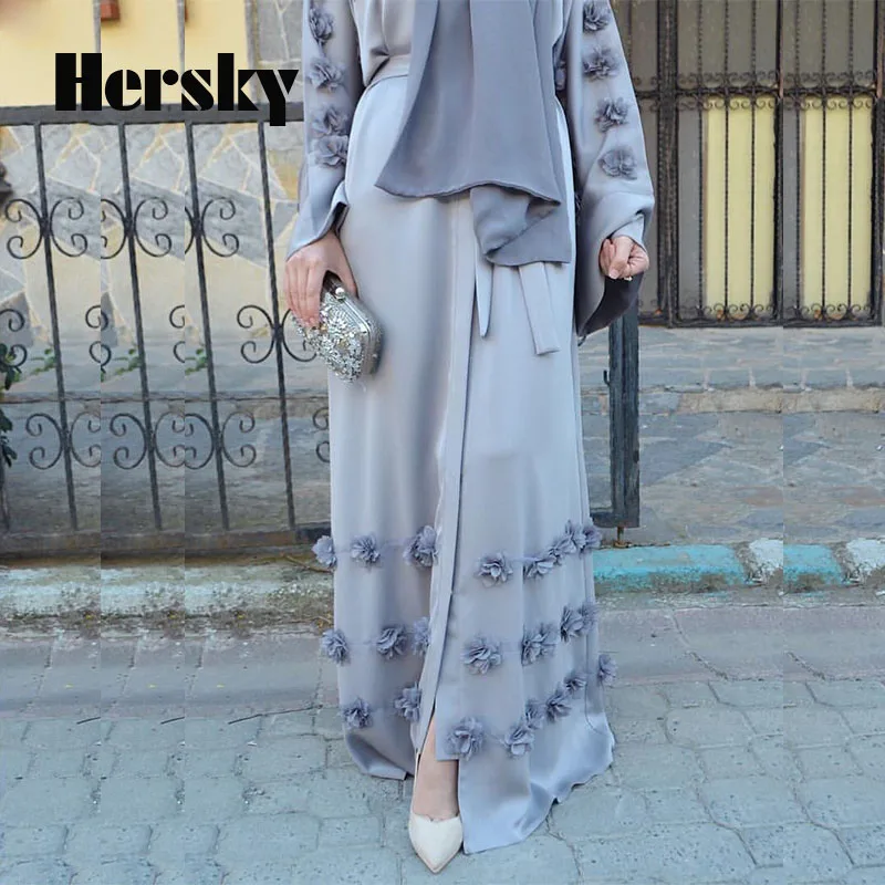Взрослый Дубай открытый Абая для мусульман женщина Caftan платье исламский женщин