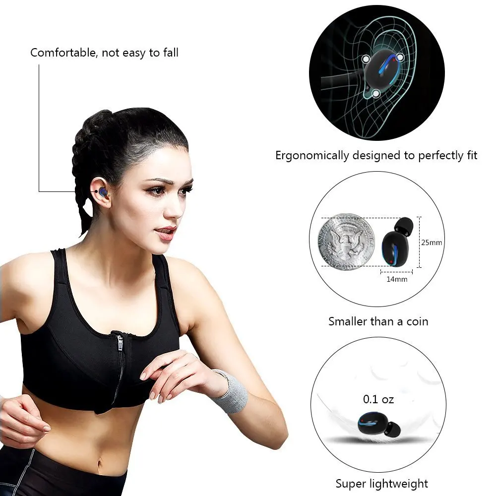 беспроводные наушники Bluetooth 5 0 TWS q32 Blutooth гарнитура спортивные игровая PK