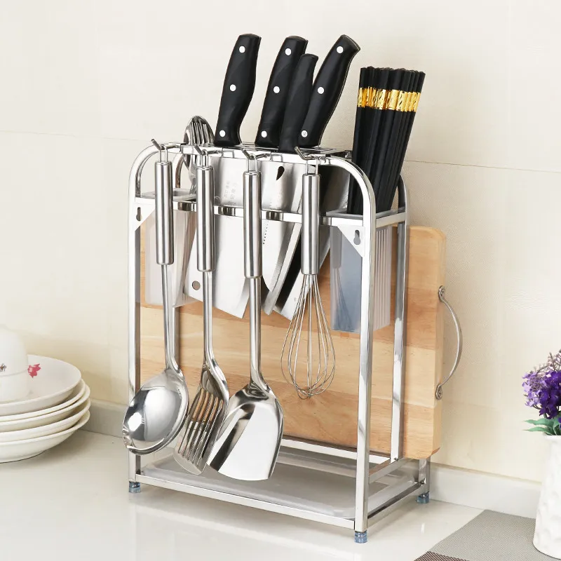 304 Нержавеющая сталь стеллаж для горшков крышкой полка кастрюли сушилка посуды