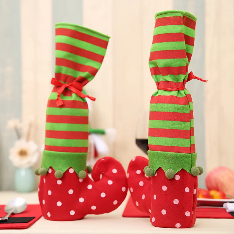 1 шт. чехлы на ножки стола для стула Санта Клаус Navidad Рождественское украшение для домашнего стула, чехлы на стол, новогодние принадлежности