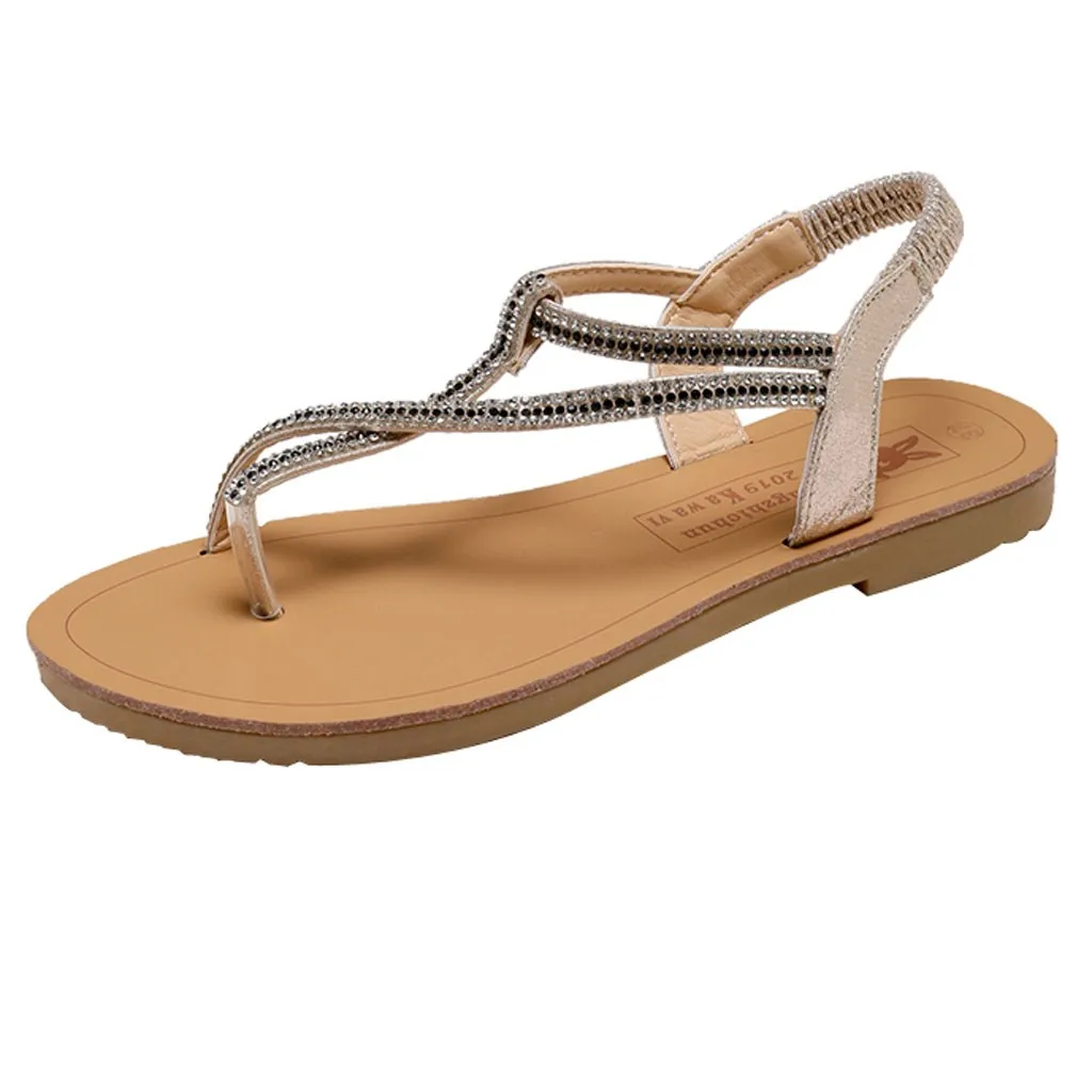 

SAGACE/Женские повседневные однотонные сандалии в римском стиле с открытым носком; Пляжная Уличная обувь на низкой подошве с круглым носком бе...