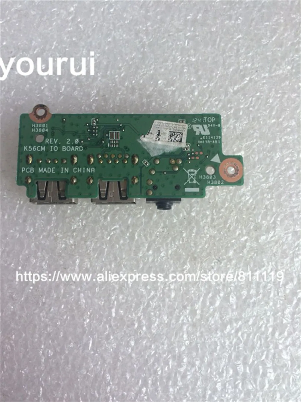 Оригинальная звуковая плата yousui для K56C K56CA K56CM Usb IO Плата|original|original usb |