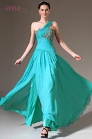 mint green evening dresses a line one shoulder chiffon lace beaded slit sexy long evening gown prom dresses robe de soiree