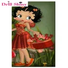 5d diamond Вышивка мультфильм девушка DIY Вышивка с кристаллами квадратный Стразы вставить Картины Наклейки Home Decor