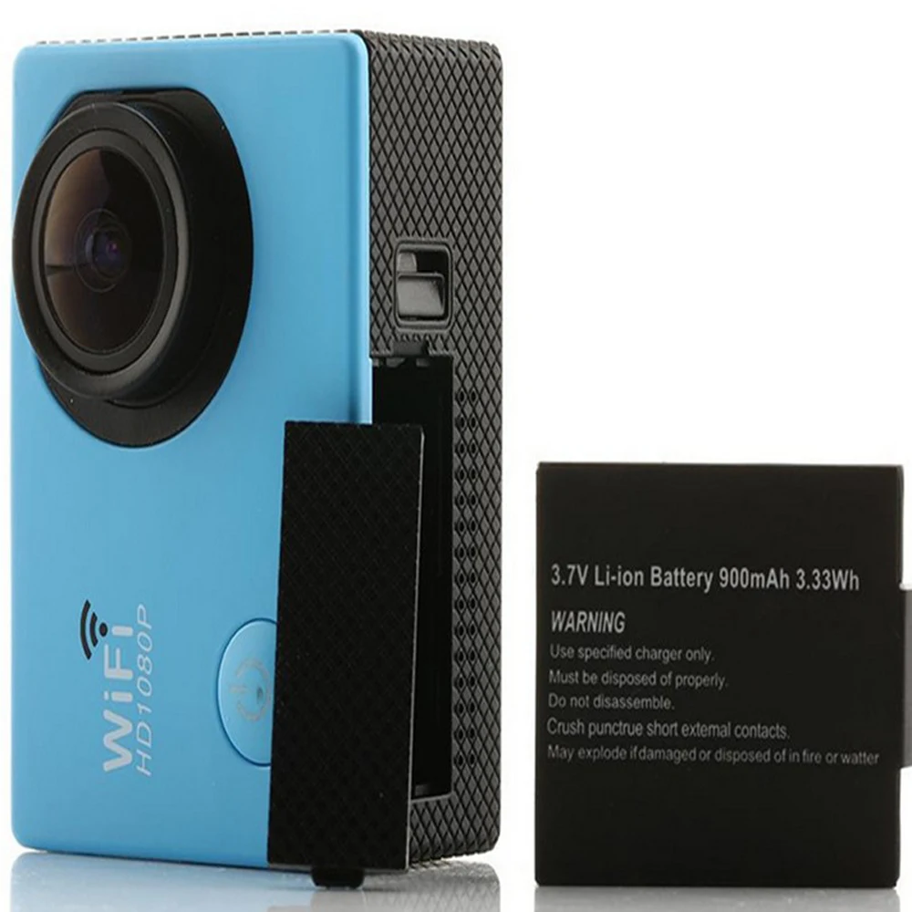Действия камеры HD Камера 1080 P 2.0 Дюймов 14MP Двойной wi fi Водонепроницаемая Спорта
