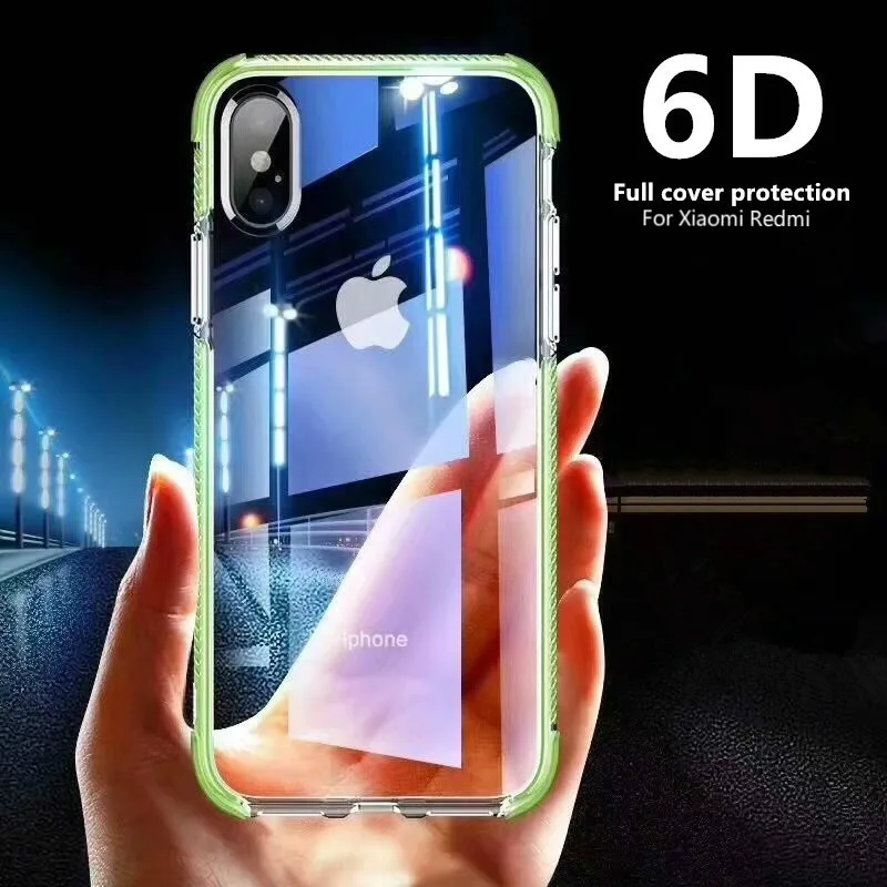 Двухслойный противоударный Прозрачный чехол для xiaomi 9 Redmi 5 PIus 6 6A 6D Gasbag всего тела