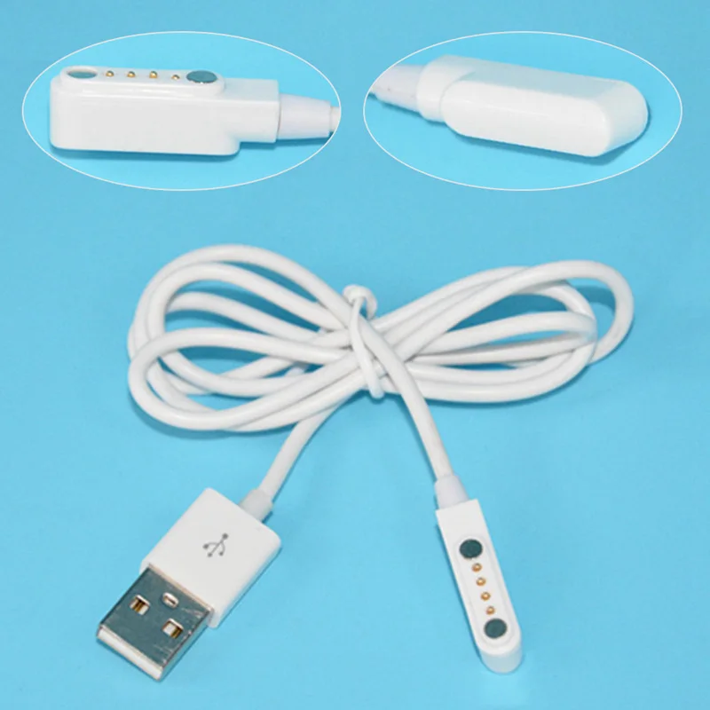 USB 2 0 Штекер до 4 Pin Pogo кабель для зарядки Магнитный Кабель зарядного устройства