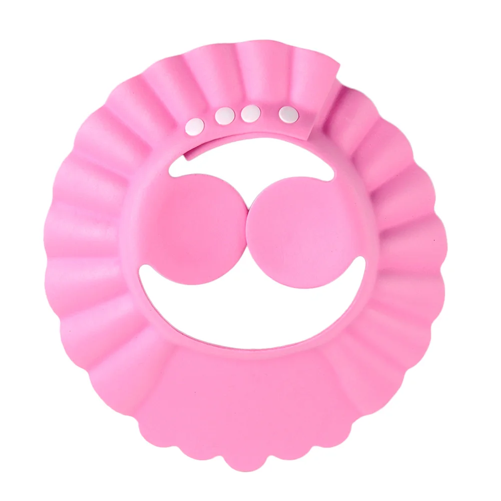 Adjustable Baby Kids Shampoo Bath Bathing Shower Cap Hat Wash Hair Shield Cute Hot Solid Color Accessories | Мать и ребенок