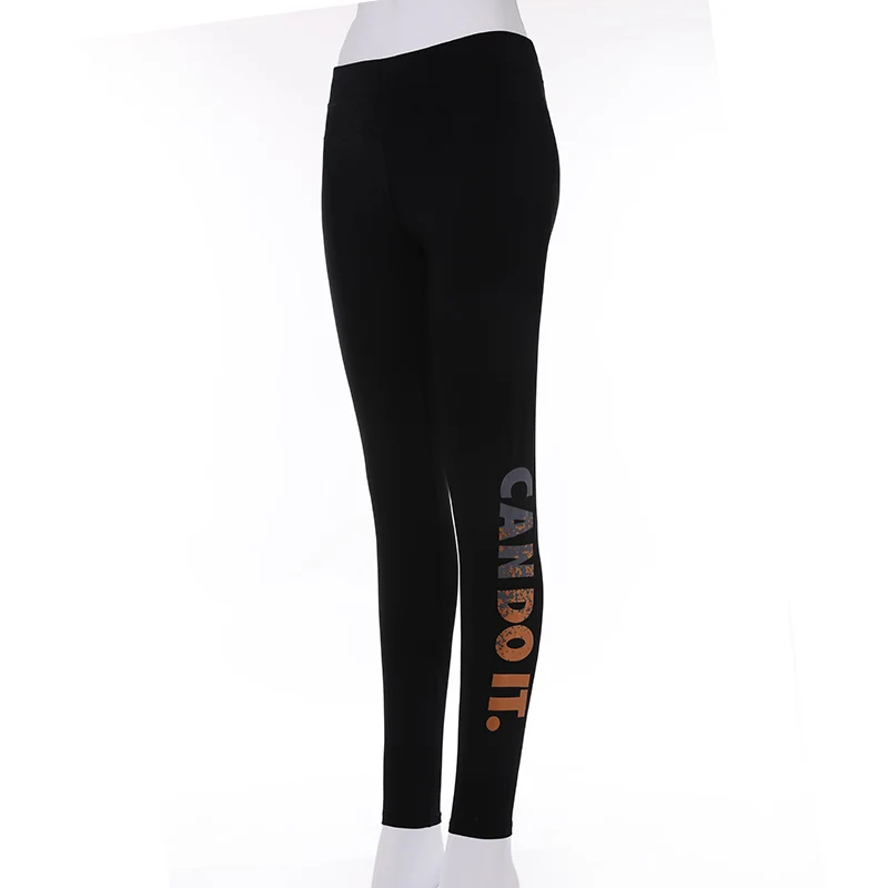 Chumoo Yoga Sports Leggings For Women Tight Golden alphabet Pants Running Tights for | Спорт и развлечения