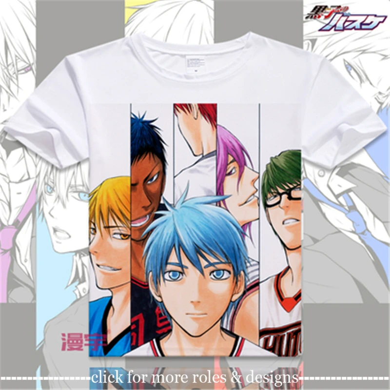 Баскетбольный костюм Kuroko's basseuke Ryota Kise Shintaro Midorima Seijuro Akashi унисекс футболка с