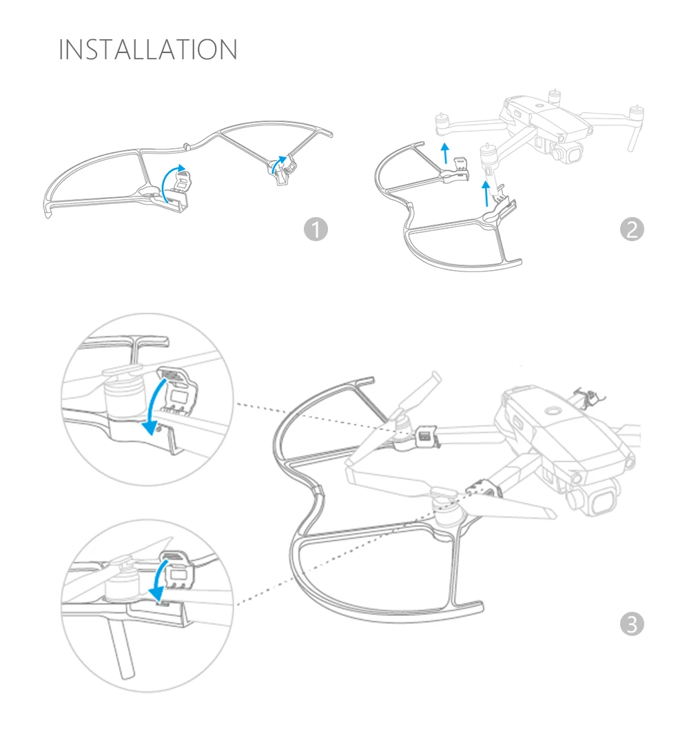 PGYTECH защита пропеллера для DJI Mavic 2 Drone Propeller протектор для Mavic 2 Pro Zoom Drone аксессуары