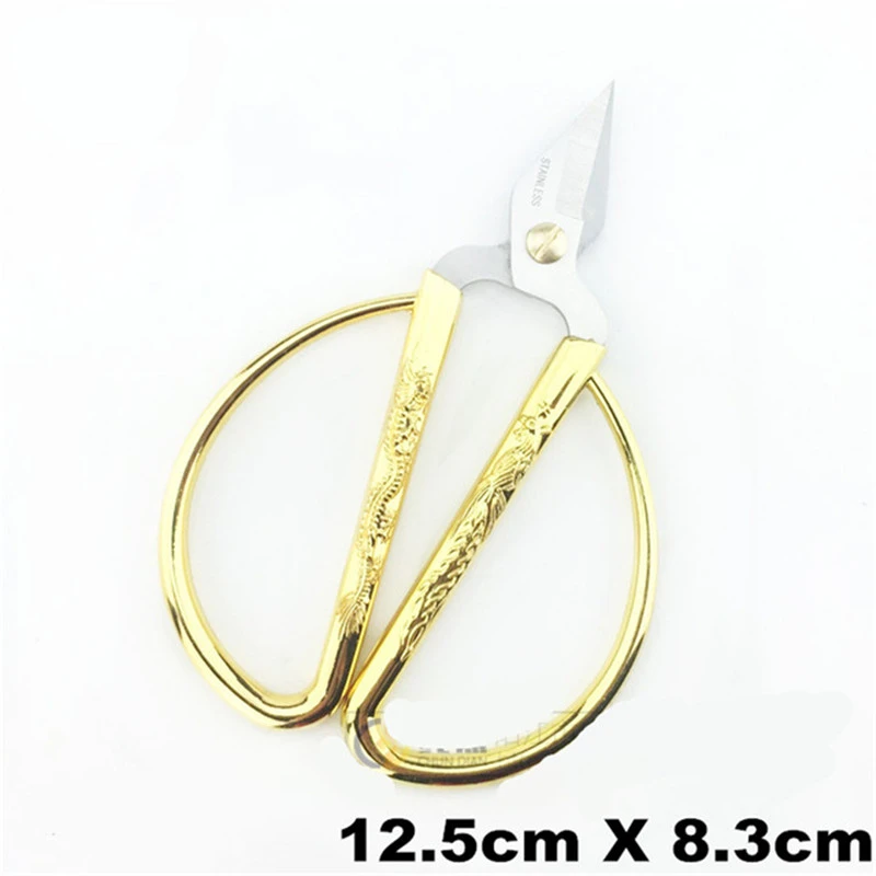 LF Gold 12.5cm 1pcs VOILEY Мм 1 шт. 122*50 мм стальной портной ножницы антикварные ремесла вышивка отделка Винтаж подарок ножницы Швейные аксессуары инструменты ножницы для кухни ножницы для рукоделия ножницы для рыбалки ножницы зигзаг - Цвет: LF Gold 12.5cm 1pcs
