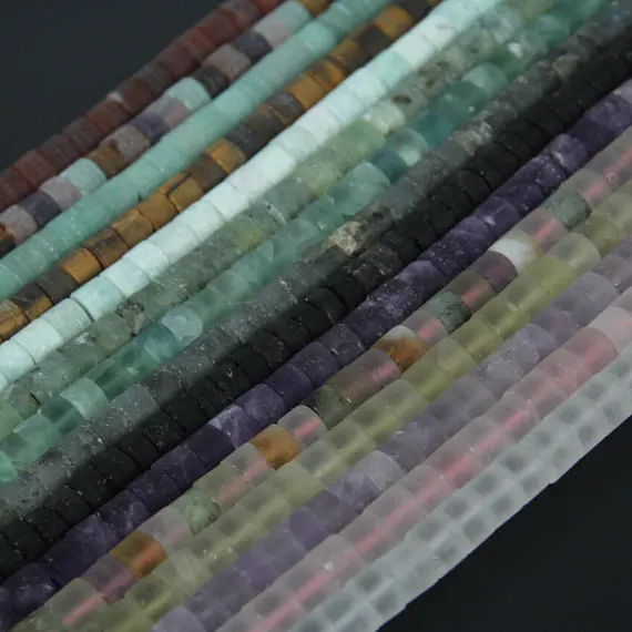 

2strands 8-12mm Assorted Pink Opal Natural Quartz Matted Rondelle Beads Frosted Raw Crystals Gems Heishi Disc Loose Beads Neckla