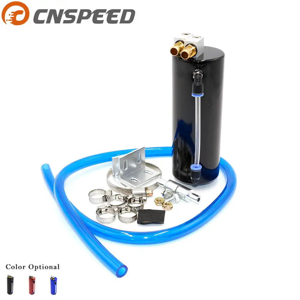 CNSPEED Универсальный алюминиевый гоночный маслоуловитель БАК/может круглый резервуар турбо маслоуловитель/может ловить бак YC100323