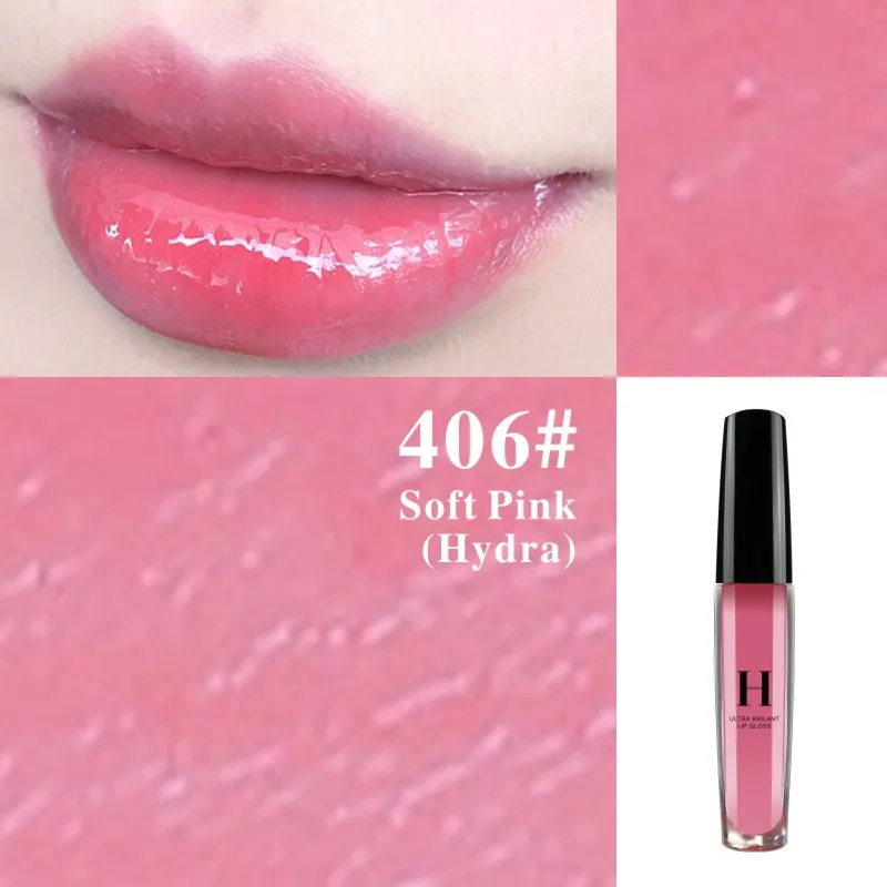 pink lipgloss HENLICS увлажняющий питательный блеск для губ, блеск для губ, стойкий блеск, жидкая помада, красота, губы, макияж, maquiagem - Цвет: pink lipgloss