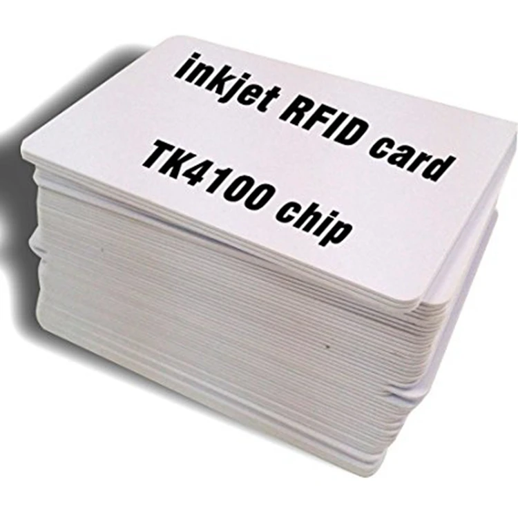 50 шт. белая карта приближения IC Inkjet ПВХ 125 кГц RFID доступ 0 8 мм TK4100 карта|inkjet pvc card|pvc