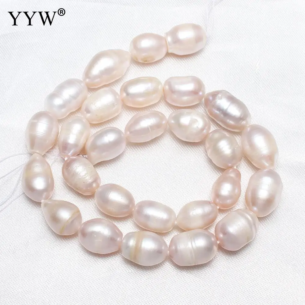 

Cultured Baroque Freshwater Pearl Beads Nuggets Natural Pink 10-11mm Sold Per Approx 15 Inch Strand