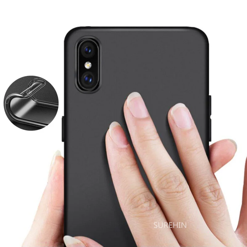 

SUREHIN чехол для apple iPhone 8 7 6 6S plus XS MAX XR X, матовый красный прозрачный ТПУ мягкий защитный силиконовый чехол